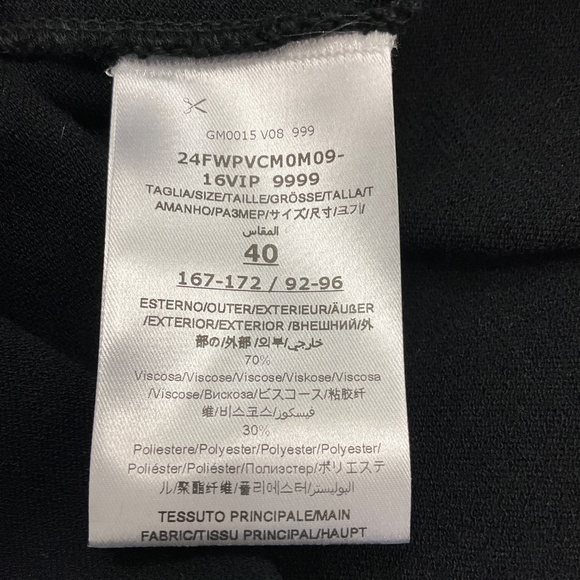 GIAMBATTISTA VALLI BLACK KNIT MIDI COCKTAIL DRESS - Picture 6 of 6